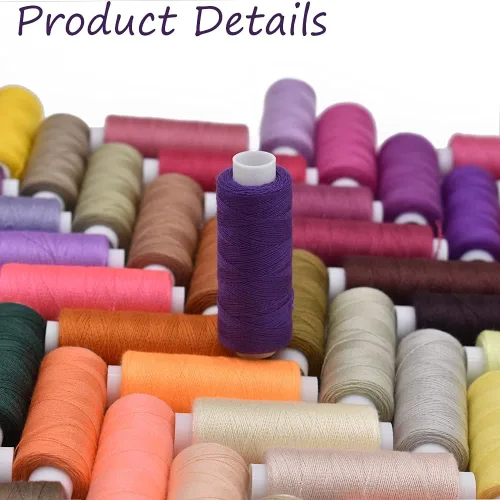 Miniatura 5 de Carretes de poliéster de hilo de coser multiusos de 100 colores, 250 yardas por carrete para coser a mano, máquina, acolchado y manualidades