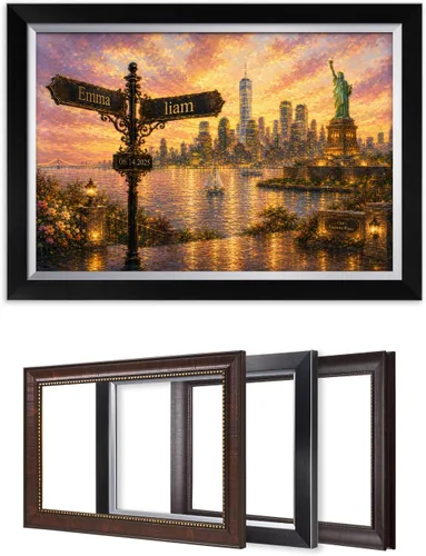 Miniatura 99 de IPIC - Personalized Framed Canvas with Custom Street Sign in Boston Personalized Street Signs with Names, Custom Canvas Print, Boston Sunset