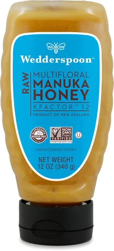 Miniatura 7 de Wedderspoon Miel de Manuka Cruda Premium Orgánica Certificada por USDA, 100+ MGO, 8.8 Oz, Miel de Nueva Zelanda Sin Pasteurizar, De Nuestras
