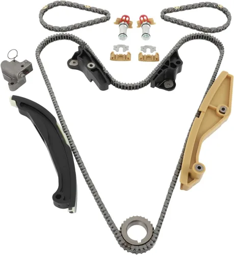 SCITOO Juego de 13 unidades de cadena de distribución del motor para Ford F-150 Explorer Mustang Edge Transit-250 350 Taurus Flex para Lincoln MKZ