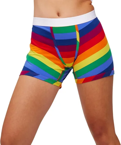 TomboyX Calzoncillos tipo bóxer para mujer, entrepierna de 4.5 pulgadas, pantalones cortos elásticos de algodón para niños, (XS-6X)