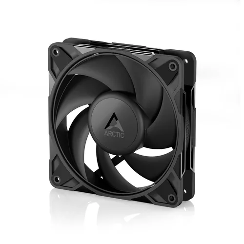 ARCTIC P12 Pro - Potente Ventilador Premium, Ventilador PWM de 120 mm, 600-3000 RPM, 0 RPM <5% PWM, Rodamiento de Fluido Dinámico, 4-Pin - Negro