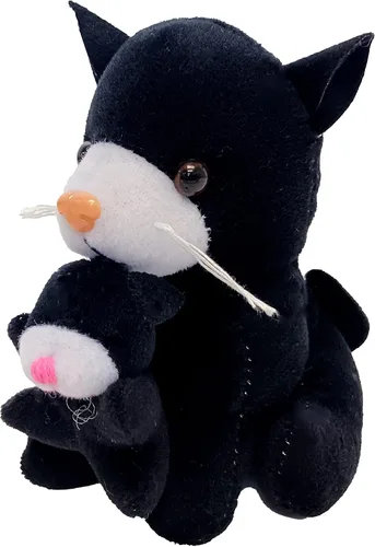 Miniatura 4 de Perros de peluche y gatos sosteniendo a sus bebés (6 gatos sosteniendo gatitos)