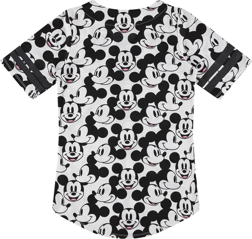 Miniatura 8 de Disney Camiseta de béisbol de Mickey Mouse con botones para mujer, diseño de Mickey y Minnie Mouse