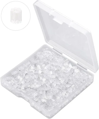 Miniatura 16 de Respaldos de Aretes de Goma Suaves y Transparentes para Aretes de Botón Respaldos de Aretes de Silicona Hipoalergénicos Tope de Repuesto