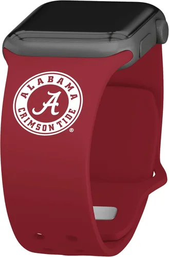Affinity Bands Alabama Crimson Tide - Correa deportiva de silicona compatible con Apple Watch
