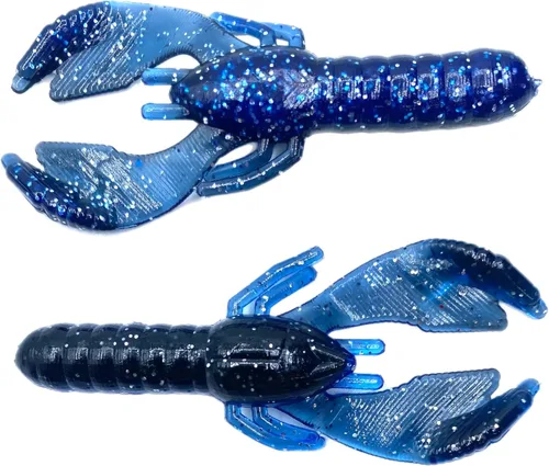 Miniatura 19 de Phat Pak Baits - Beasty Bug Jr Ned Rig Craw Finesse Bass Señuelo de pesca de plástico suave 20ct 2.8" Paquete de variedades