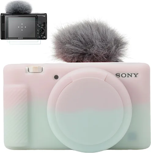 Miniatura 7 de Pocoukate Funda para cámara Sony ZV-1, ZV1, funda para cámara digital, antiarañazos, ajuste delgado, suave, con protector de pantalla para Sony ZV-1