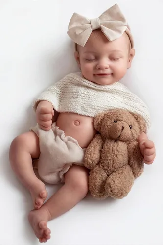 BABESIDE Muñecas de bebé Reborn de silicona de cuerpo completo, 12 pulgadas (peso 3 libras) de silicona completa con peso realista, muñeca de bebé