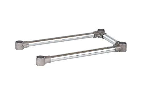 DuraSteel Soporte de mesa de trabajo de base abierta, 24 x 12 pulgadas, soportes cruzados estabilizadores para patas - Se adapta a la mesa de