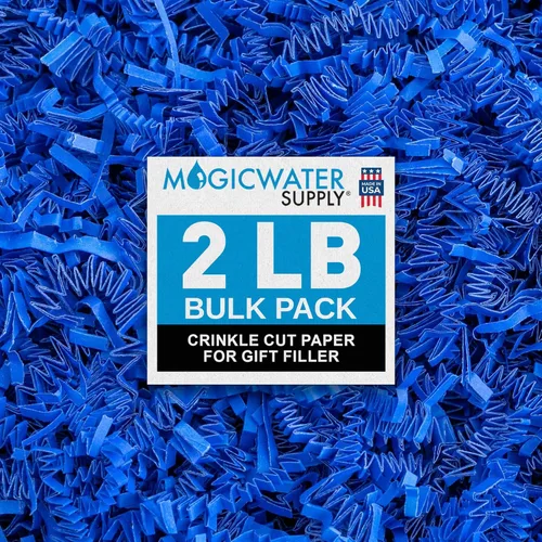 Miniatura 38 de MagicWater Papel de Corte Ondulado para Cestas de Regalo - 2LB - Blanco y Dorado - Perfecto para Relleno de Papel Triturado, Relleno de Cestas