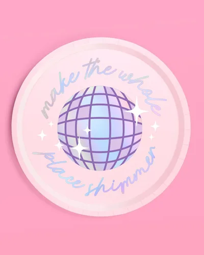 Miniatura 4 de xo, Fetti Platos de papel para fiesta, 24 piezas, 9 pulgadas, vajilla para fiesta de concierto, decoraciones de despedida de soltera, vajilla
