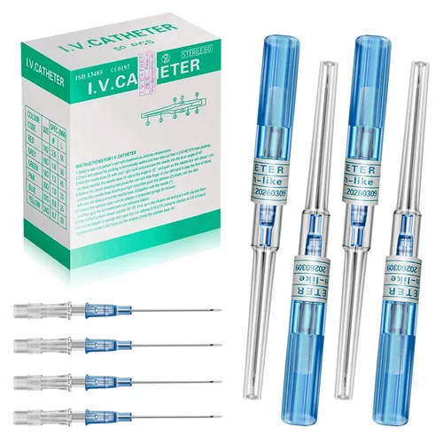 Miniatura 10 de 20G Agujas para piercing con catéter - 6 piezas de agujas para perforación, agujas huecas para catéter para oreja, nariz, ombligo, pezón, labio