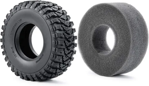 Miniatura 3 de RCLIONS 4pcs 2.2" Crawler neumáticos 4.921 * 1.969 in con inserto de espuma para 1/10 RC Crawler Car Axial SCX10 TRX4 Wraith RBX10 RR10