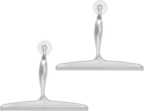 Miniatura 8 de iDesign Bathroom Escobilla de Ducha de Plástico para Baño con Gancho de Pared - Negro