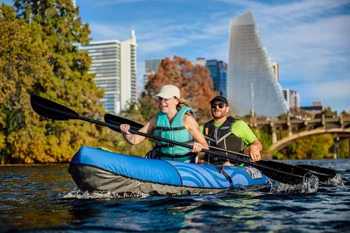 Miniatura 8 de Pelican iESCAPE Kayak inflable - Kayak recreativo - Compacto, estable y divertido todo en uno - para 1 o 2 personas
