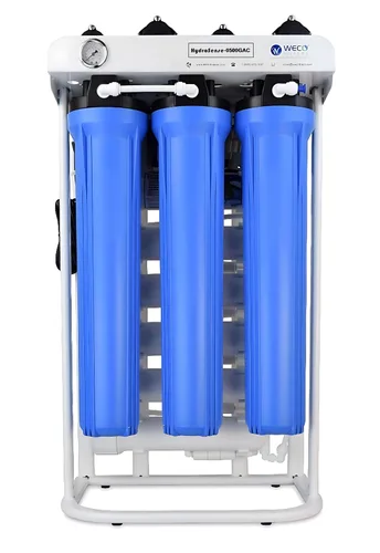 Miniatura 10 de WECO HydroSense Light Sistema de filtro de agua de ósmosis inversa comercial (HydroSense-0500GAC-CAL-UV)