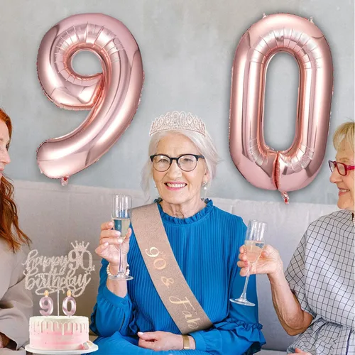 Miniatura 160 de Decoraciones de cumpleaños de 30 años para ella, banda y corona de cumpleaños de 30 años, adorno para pastel de cumpleaños y velas, tarjeta