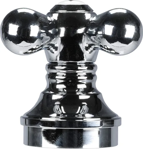 Miniatura 5 de DANCO Manija de Grifo de Brazo Cruzado Manija para Fregadero y Bañera Una Sola Manija Cromado (46006)
