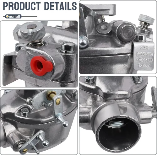 Miniatura 8 de Carburador EAE9510D para Ford 600 620 630 640 650 660 700 740 800 820 840 850 860 900 950 960 NAA Tractor con Marvel-Schebler TSX580 Carb 1 34 Zenit