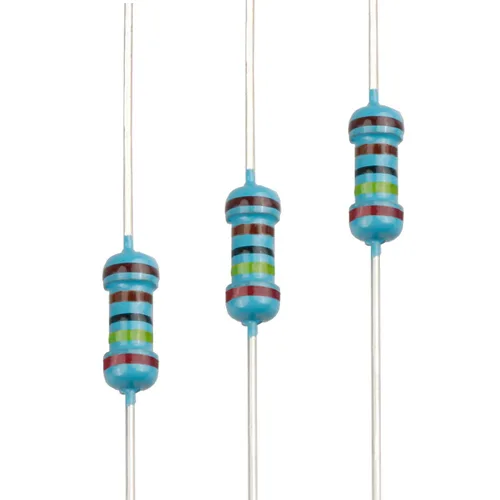 Miniatura 38 de 100pcs 1 ohm Resistor 1/4w (0.25 W) Resistencia fija de película metálica de tolerancia ±1%, múltiples valores de resistencia opcional