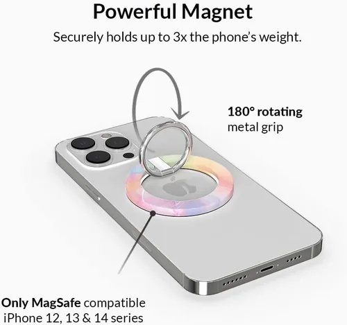 Miniatura 3 de VELVET CAVIAR Compatible con MagSafe Phone Grip – Soporte de anillo magnético con soporte ajustable – Accesorios MagSafe removibles para iPhone 16