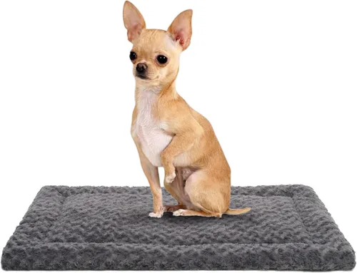Miniatura 26 de Tapete lavable para cama de perro, suave y esponjoso, para mascotas, colchón para dormir para perros grandes, jumbos, medianos y pequeños, 30 x 19