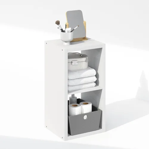 Miniatura 4 de Furinno Organizadores y almacenamiento de armario cúbicos, organizador de armario de 2 cubos, almacenamiento de armario con estante abierto, marco