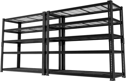 Miniatura 21 de Estantes de almacenamiento resistentes, 60 pulgadas de largo x 24 pulgadas de ancho x 60 pulgadas de alto, carga 2640 libras, estante industrial