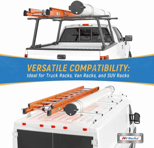 Miniatura 5 de Kit de transportador de conductos universal AA Products compatible con tubos de PVC de 8 pulgadas, no se requiere perforación, negro