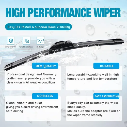 Miniatura 4 de VTOGOI escobillas de limpiaparabrisas con juego de escobillas traseras para BMW X3 2004-2010, repuestos de limpiaparabrisas automotrices, que