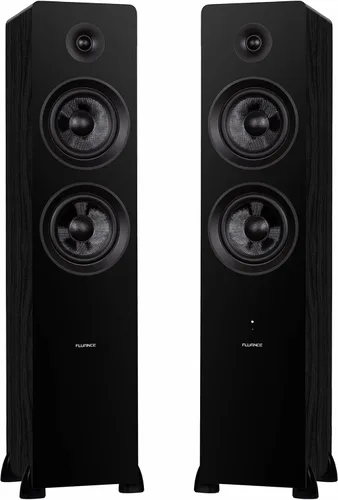 Fluance Ai81 Elite - Altavoces de torre de pie de 2 vías, amplificador integrado de 150 W para música estéreo 2.0 y escuchar películas, TV,