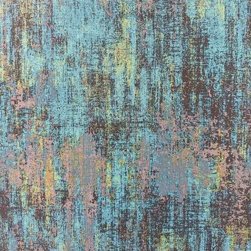 JiffDiff Papel tapiz metálico vintage autoadhesivo para despegar y pegar, papel tapiz de hormigón metálico industrial moderno (17.3" x 120" Azul