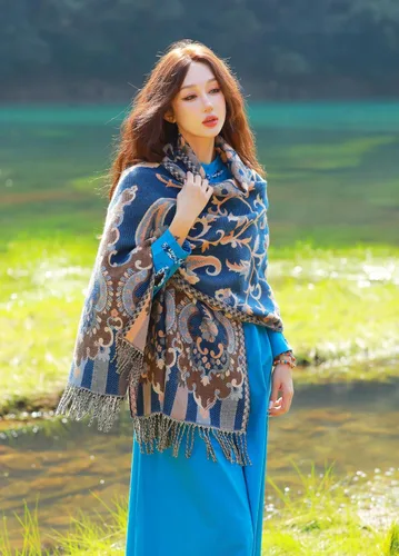Miniatura 31 de iCuviy Bufanda grande de moda para invierno, chales y envolturas para mujer, extra suave, sensación de cachemira, bufandas frías para mujer
