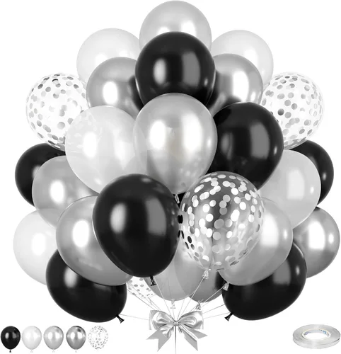 Miniatura 8 de Globos Azul Polvoriento y Rosa, 50 piezas Globos Retro Rosa y Azul, Globo de Oro Rosa Metálico Claro para Niña Niño Fiesta de Cumpleaños Boho Baby