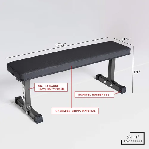 Miniatura 4 de Rep Banco plano fitness – FB-3000 Metallic Black