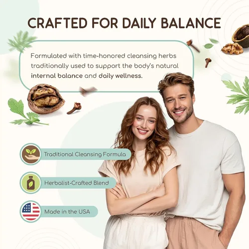 Miniatura 3 de HerbEra Herbal Cleanse Tintura Orgánica Sin Alcohol Fórmula de Desintoxicación y Limpieza, Suplemento de Extracto Hierba de Ajenjo Orgánica
