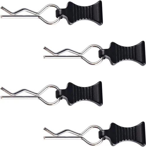 Miniatura 7 de AIMROCK Clips de cuerpo RC R Pins 30 grados ángulo RC Clips con pestañas de tracción para 1/10 1/12 Traxxas Arrma Axial Losi HPI RC Car Crawler Azul