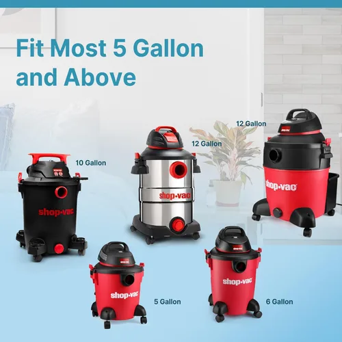 Miniatura 5 de Shop-Vac 9035033 Filtro de cartucho de nanofibra, se adapta a aspiradoras húmedas/secas de la marca Shop-Vac de 5 galones o más, reutilizable, 1