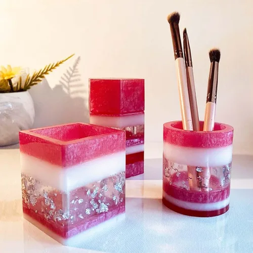 Miniatura 6 de Molde de silicona epoxi grande para moldeo de resina, cemento, yeso, chocolate, galletas, dulces, hielo, bricolaje, cilindro, 4.4 x 3 pulgadas