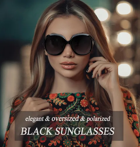 Miniatura 14 de Joopin Lentes de sol de gran tamaño para mujer, polarizados, grandes, para conducción, protección UV, grandes sombras