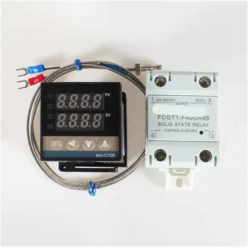 Miniatura 6 de REX-C100 PID Temperature Controller 220v 400 Degree Digital Thermostat Output 40A SSR K Type Thermocouple