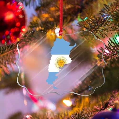 Miniatura 20 de Bandera de Albania, silueta de árbol, adorno de decoración de árbol de Navidad, bandera nacional, recuerdo de árbol de Navidad, recuerdo de Albania