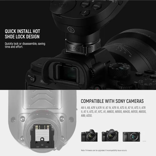 Miniatura 7 de NEEWER QPRO-S TTL Disparador de flash inalámbrico compatible con Sony 1/8000s HSS Pantalla LCD grande Diseño inclinado 5 botones de grupo 9