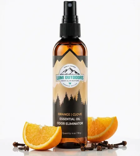 Lumi Outdoors Ambientador natural - Clavo de naranja - Aceite esencial que elimina olores en aerosol