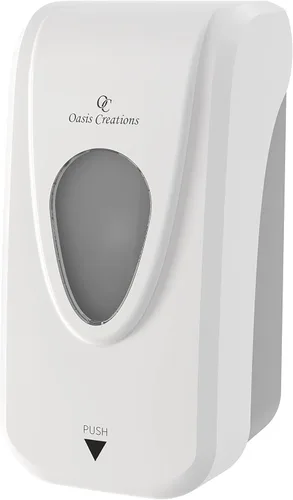 Miniatura 9 de Oasis Creations, despachador de jabón, soporte de pared para jabón/loción, 33 onzas. Uso comercial o residencial, color humo negro