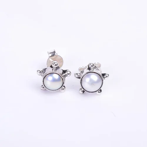 Miniatura 20 de Round Gemstone Stud Design 2
