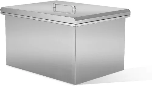 Miniatura 8 de Baúl de hielo desplegable - 14 pulgadas de ancho x 20-1/2 pulgadas de profundidad x 13-1/4 pulgadas de alto, enfriador de hielo de acero inoxidable