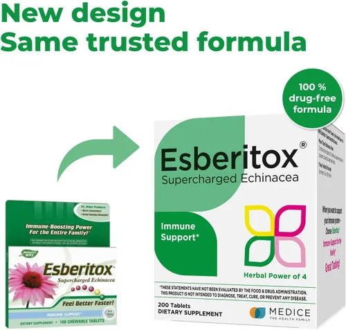 Miniatura 2 de Echinacea supercargada – 200 tabletas – Suplemento de hierbas de apoyo inmunológico con raíz de índigo silvestre y equinácea púrpura – Clínicamente