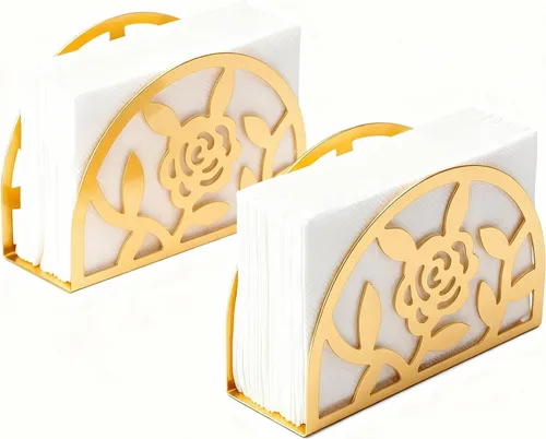 Miniatura 8 de 2Pack Bless This Home Napkin Holder for Table, Modern Metal Black Napkin Holders for Kitchen Dining Tables & Countertops, Paper Cocktail Napkins